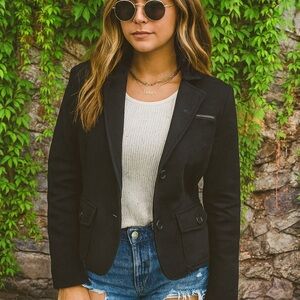 J. PETERMAN Charcoal/Black Crushed Velvet Jacket, 2